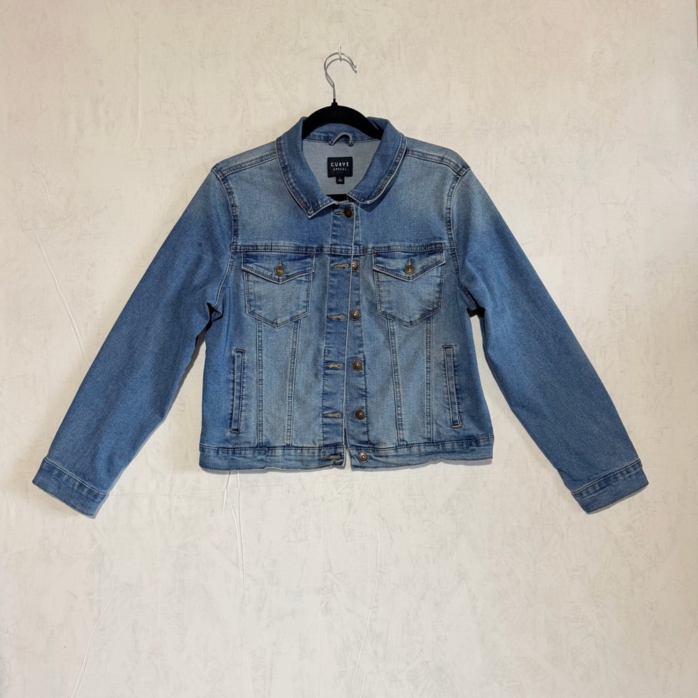 ‼️SALE‼️Curve Appeal Women’s Blue Denim Jacket Large